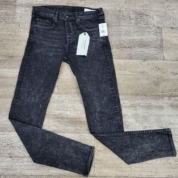 rag & bone Other - (RB-49) NWT Rag & Bone Men's Fit 1 Skinny Fit in Acid Black Denim Stretch Jeans